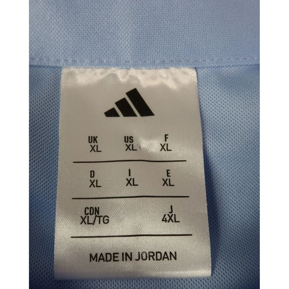 NEW Adidas Active Polo Golf Shirt Men XL Blue Short Sleeve Moisture-Wicking NWOT